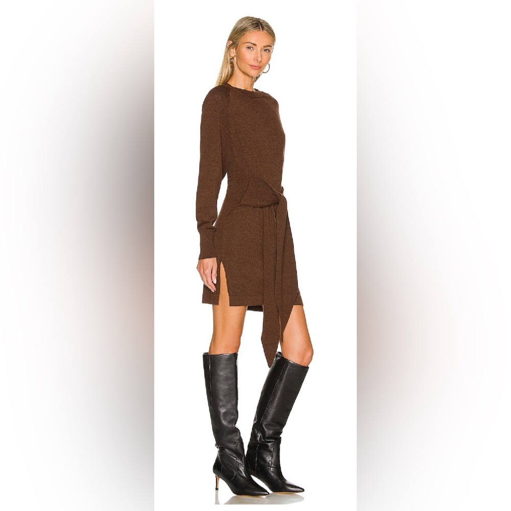 Lovers and Friends Elana Mini Dress in Chocolate - Picture 1 of 8